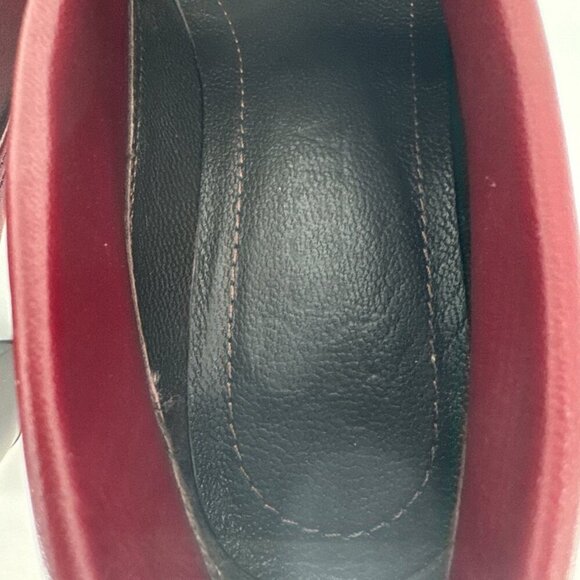 Sofia Artisan Burgundy Leather heel Folded Brim size 6.5,V Cut ankle boot - Picture 11 of 11